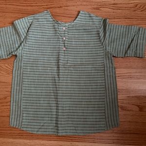 EUC Ace & Jig pullover top in gorgeous Eucalyptus textile, size M